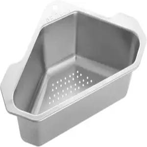 Hemobllo 과일 채소 세척 바구니 싱크대 배수 거름망 삼각형 코너 디자인 공간 절약형