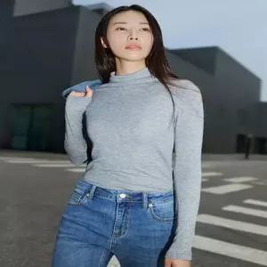 topten 여성) 울 블렌드 퍼널넥 T (긴팔)MSF4TU2013