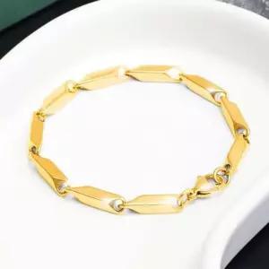 여성 18k 특수압축도금 변색없는 팔찌 대나무육각