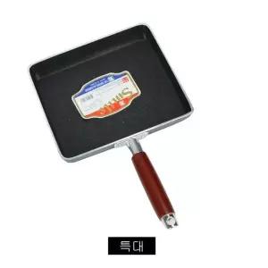 ksr 나무손잡이 사각 후라이팬 특대