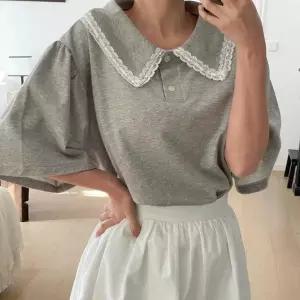 빅카라 레이스 셔링 빅사이즈 반팔티셔츠 여성맨투맨