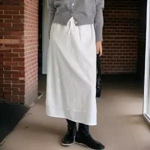 리본 레이스치마 레이어드 이중 롱스커트 바스락