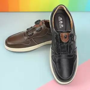 다이얼 키높이 소가죽 스니커즈 엠보인솔 골프화겸용 남자스니커즈 남자키높이스니커즈