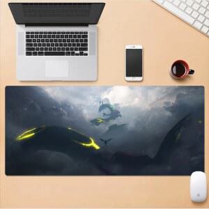 개인 맞춤형 창의적인 PU 가죽 마우스 패드 포켓몬 대형 포켓몬 공부용 테이블 패드 피카츄 키보드 패드 포켓몬 분리형 시트