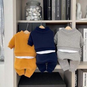 따뜻한 부드러운 개 점프 슈트 패션 개 옷 레저 강아지 후드 귀여운 솔리드 고양이 잠옷 애완 동물 스웨터 치와와 개 의상