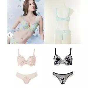 [와코루]B컵 플로럴 루미너스 컬러 택1 브라&티팬티 세트(WBRC261B/WPTC261T)..[35692888]