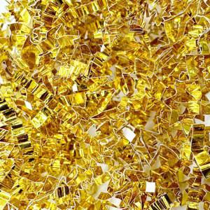 휴일 선물 상자 가방과 바구니를 위한 1LB 크링클 컷 종이 파쇄 필러(골드)