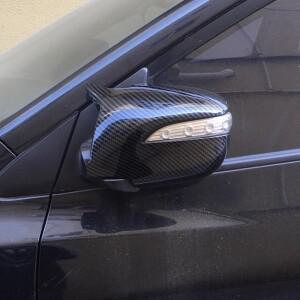 현대 IX35 2011-2015 자동차 백미러 사이드 커버 날개 캡 외부 스티커 도어 후면보기 케이스  카본 스타일