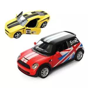 아가플러스 메탈릭 다이캐스트 풀백 미니카 2개 세트