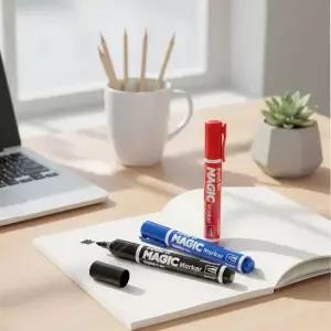 모닝글로리 유성매직 마카펜 12개 3컬러 사무용품