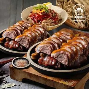 [아빠식당]온가족 족발세트(순살족발300g 3팩+비빔막국수2+명태회무침1+ 새우젓2)