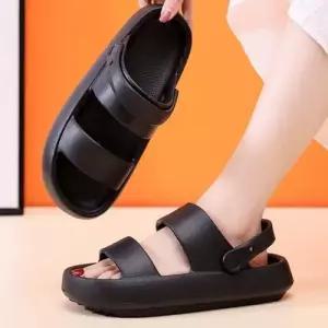 LK 슬리퍼 무지 편안한 샌들 심플 2컬러 스트랩 WD81A24