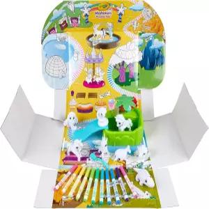 크레욜라 74-7430-E-000 와시멀스 특이한 동물원 놀이 세트