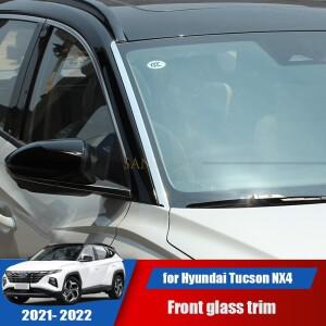 자동차 전면 유리 스테인레스 스틸  스트립 현대 투싼 NX4 2021 외관 튜닝
