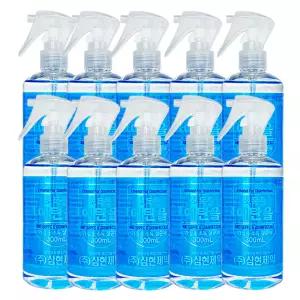 삼현제약 웰천사 소독용 에탄올 300ml 가정용 손소독 살균제 10개