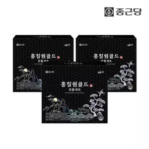 [종근당] 홍침원 홍삼스틱 앰플 침향환 골드 선물세트 3박스 국내산...