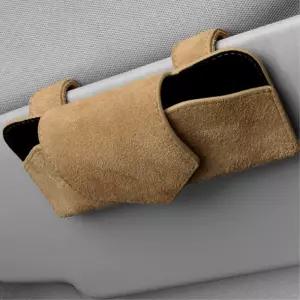 새차 선물용 썬바이저 고정 스웨이드 선글라스클립 보관 안경 운전자 택시