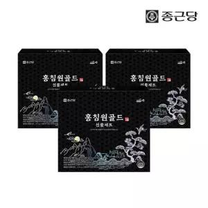 홍침원 홍삼스틱 앰플 침향환 골드 선물세트 3박스 +전용쇼핑백) 국내산 6년근 진액 원액