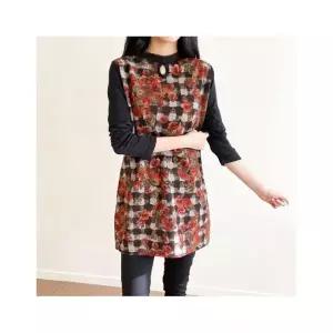 까르죠아 오렌지 장미 기모 롱 블라우스 겨울 가을 반 폴라 여성 미시 중년 40대 50대 엄마옷 티셔츠