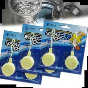 파란물 B닥터싱크 걸이식 씽크대 걸음망세정제 6개