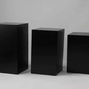 사각 전시다이 블랙 매장 작품 진열대 전시대 소품 철제 디피 스탠드 촬영소품