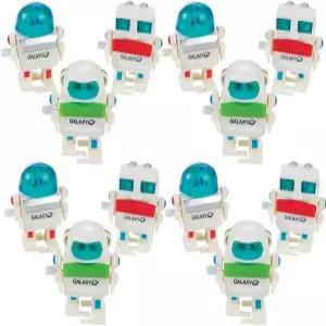 재미있는 익스프레스 와인드업 로봇 12개 파티 혜택 장식 부활절 바구니 채우기 스타킹 스터퍼 참신한