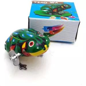 Charmle 재미있는 시계태엽 스프링 와인딩 업 메탈 개구리 동물 장난감 점프 양철 어른 선물 할로윈 파티