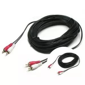 음향 출력용 RCA 2선 케이블 오디오선 15M 포트 연결 사운드 전송 공유용