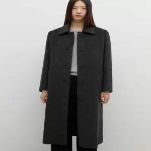 [백화점 정품]  쉬즈미스 뉴이어 울 블렌디드 카라 롱 코트