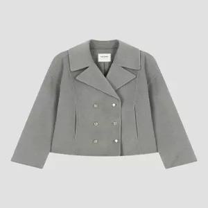 [백화점 정품]  쉬즈미스 뉴이어 울 캐시미어 혼방 더블 브레스티스 핸드메이드 자켓