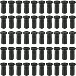 QEETHEDS 50pcs /팩 자전거 도로 니플 12G 13G 초경량 14G 블랙 실버 스포크 캡 12g 휠