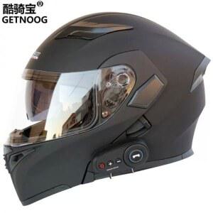 블루투스 시스템헬멧 풀페이스 라이더 여자 바이크 헬멧 하프 미러 헬멧