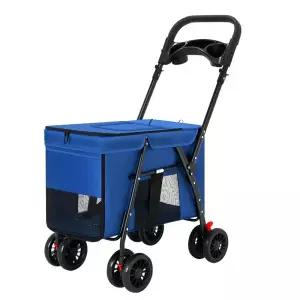 저상형개모차 중대형 반려견 저상형 개모차 블랙 외출