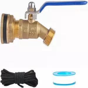 BILAL 황동 빗물 통 스피곳 키트. 55갤런 물탱크 수도꼭지 야외 플라스틱 버킷 드럼 갤런 용기 배수구