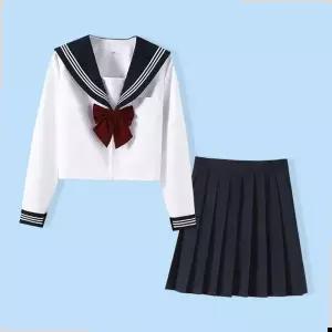 일본교복 긴팔 세라복 세트(네이비)