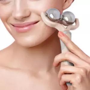 냉온 테라피 얼굴 마사지기 롤러 스틱 듀얼 페이스 바