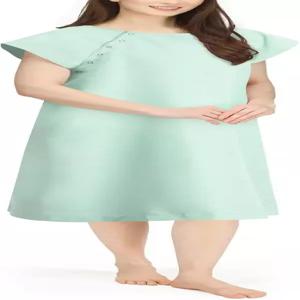 NY 스레드 여성 병원 가운 부드럽고 스타일리시한 편안한 환자 2Xlarge-3Xlarge 그린 릴리