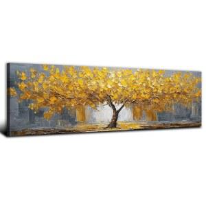 옐로우 돈들어오는 황금나무 돈나무 그림 액자 금전수