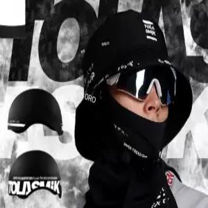 tolasmik 스키 헬멧 스노우 세트 야구 모자 캡 버킷 싱글 및 더블 보드 남녀 하드