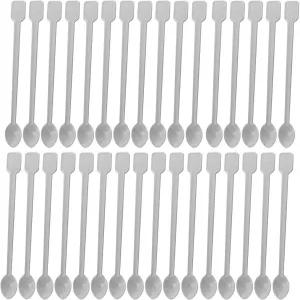 커피 스푼 500 PCS 일회용 타이니 티스푼 화이트 스틱 교반 칵테일 미니 티 교반기