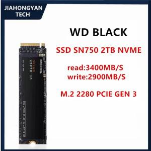 WD SSD SN750 1T/2T/500G 블랙 디스크 M.2 2280 PCIE3.0 NVME 솔리드 스테이트 드라이브