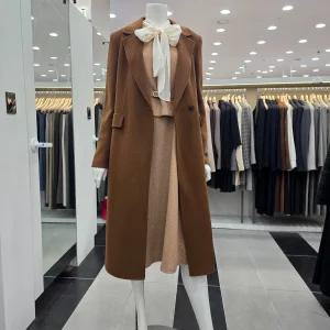 정품발송 KHHCPK0400케시미어핸드메이드 원버튼코트 373847 KL