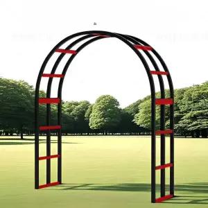 정원 아치형 대문 야외 장미 넝쿨식물 원형 입구 문