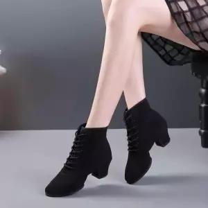 라인댄스부츠 블랙 라인댄스 댄스화 라틴 줌바 신발