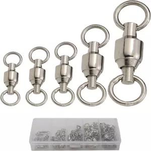 파시코노 소금물 공 베어링 회전 세트 낚시 스냅 헤비 듀티 빅 게임 태클 스피너 커넥터