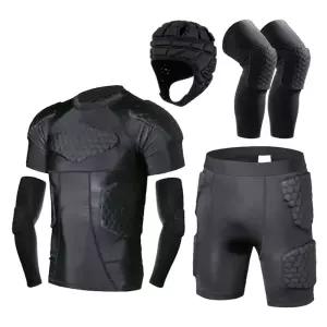 골키퍼 상하의 보호복 럭비 풋살 벌집 세트 복장 패드 신형
