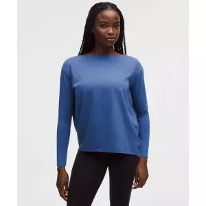 룰루레몬 30% 백 인 액션 오가닉 코튼 LS - BRBU 481957