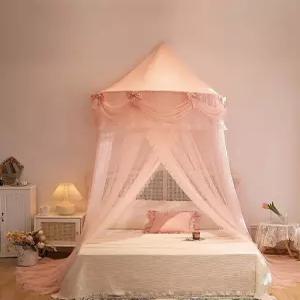 아기 침대 침대커튼 모기장 여아 공주침대 야외 여아방