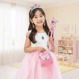 원앤원 체리공주 요술봉세트 역할놀이 왕관 가방 구두 악세서리 공주 장난감 핸드백 여자아이