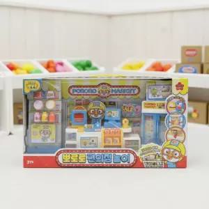 뽀로로 편의점놀이 계산대 장난감 가게 음식 모형 마트 미니어처 슈퍼마켓 냉장고 진열대